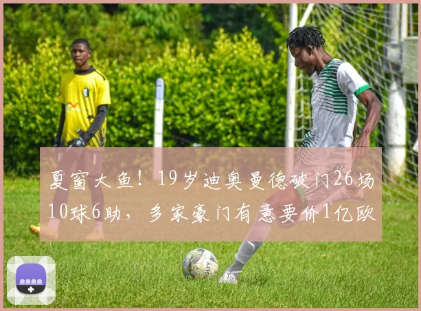 夏窗大鱼！19岁迪奥曼德破门26场10球6助，多家豪门有意要价1亿欧